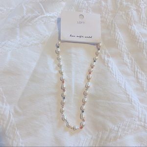 NWT LOFT freshwater pearl necklace